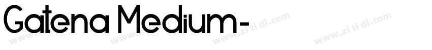 Gatena Medium字体转换